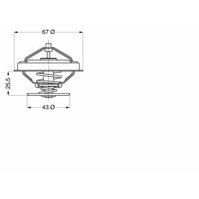 Termostat 2.5-3.1 TD Chrysler Voyager/Jeep 96-00